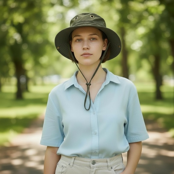 Tilley Women 7 1/8 Olive Green Outdoor Hat - Picture 7 of 7